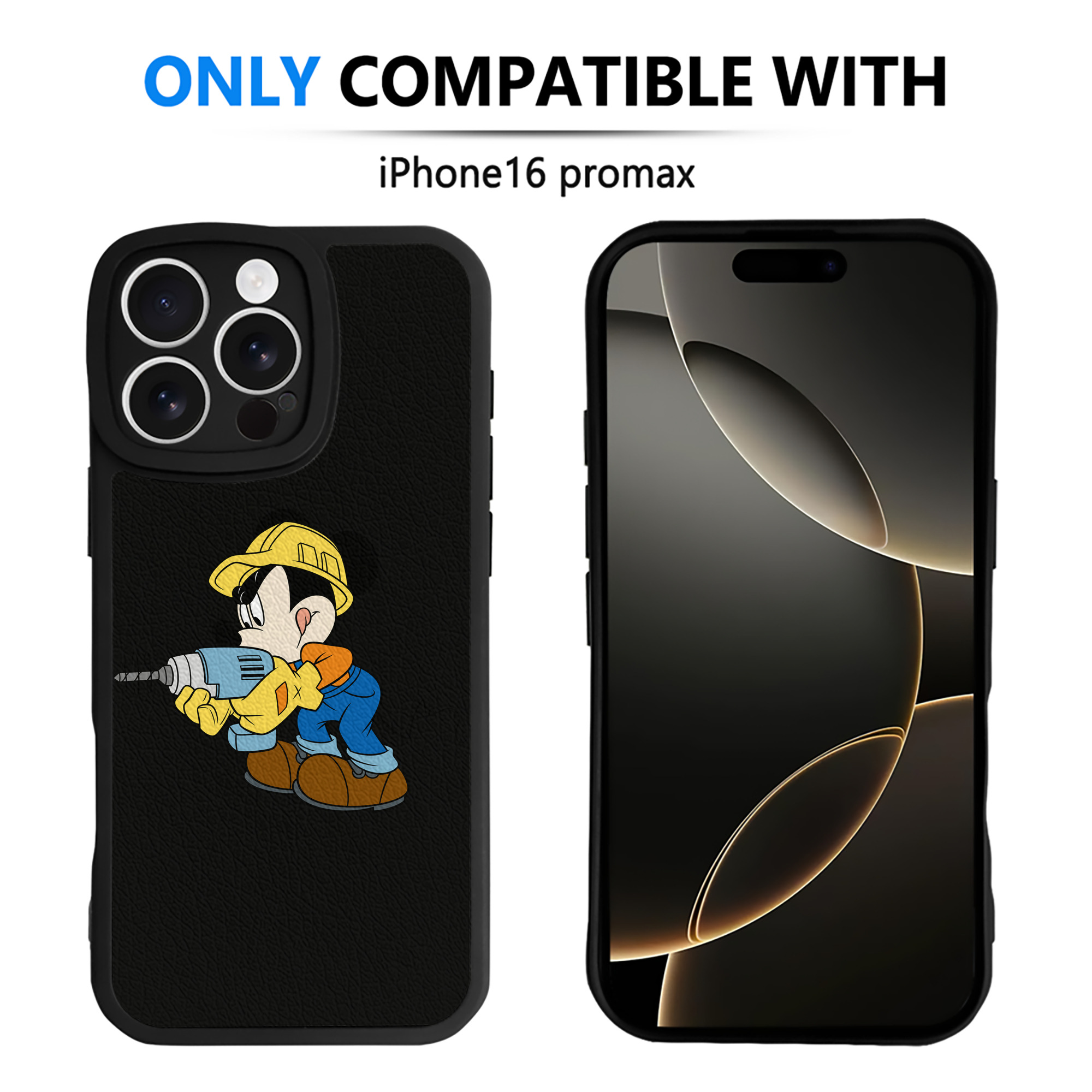 （画像用） ミッキーマウス Mickey Mouse 【iPhone 16シリーズ対応】シリコンスマホケース（レザー調） 材質：シリコン